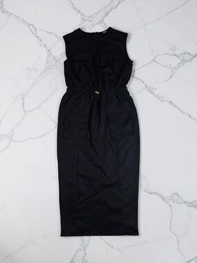 white christmas dresses Bebe Women's Velvet Sheer Corset Mini Dress, Size XL in Black Polyester main image 1
